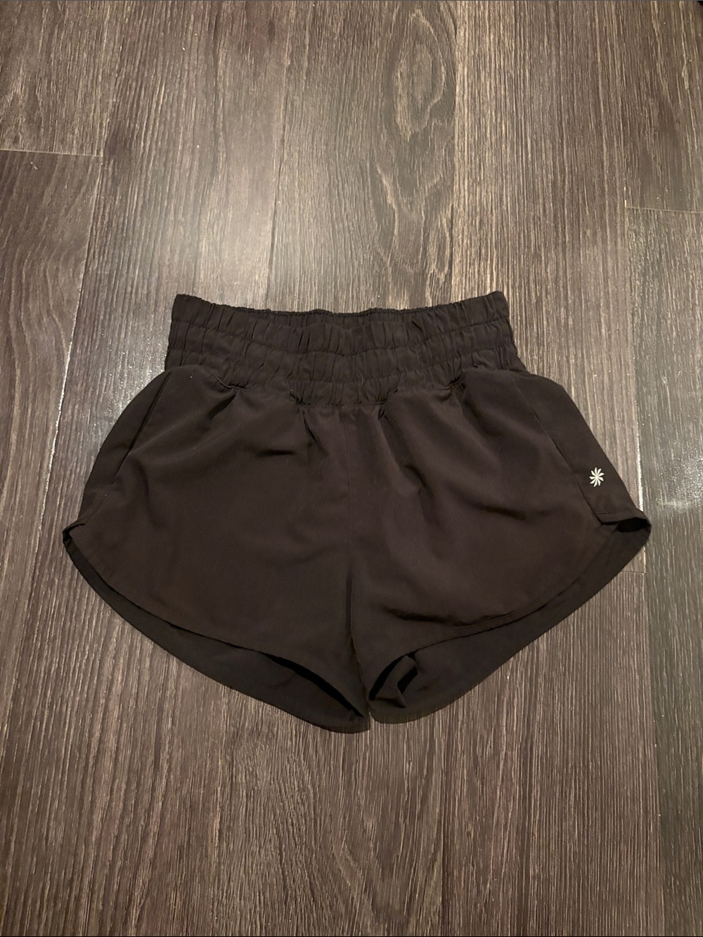 Athleta Girl run free 2.5” short black pre owned